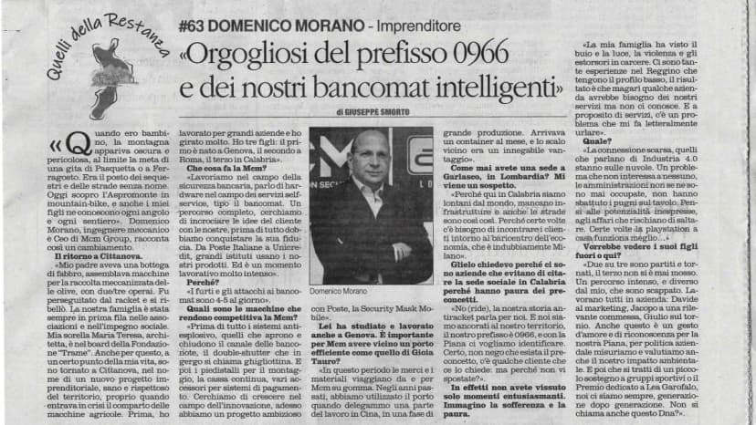 Quelli della Restanza - Domenico Morano