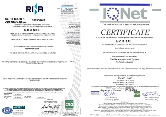 ISO 9001 Certification!